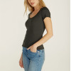 Women's fitted scoop neck short sleeves t shirts