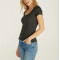 Women's fitted scoop neck short sleeves t shirts