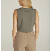 Sleeveless lightweight cotton cropped tops relaxed fit tank top