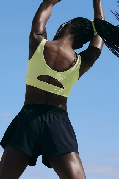 Racerback Sports Bras Padded Racer Back Cropped Bras for Yoga Workout Fitness Low Impact