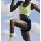 Racerback Sports Bras Padded Racer Back Cropped Bras for Yoga Workout Fitness Low Impact