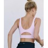 Racerback Sports Bras Padded Racer Back Cropped Bras for Yoga Workout Fitness Low Impact