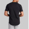 Men's lightweight crew neck t shirts with curvy hem basic style short sleeve tees