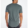 Men's lightweight crew neck t shirts with curvy hem basic style short sleeve tees