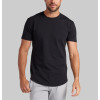 Men's lightweight crew neck t shirts with curvy hem basic style short sleeve tees