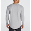 Long sleeve cotton shirts for men athleisure style sports tees