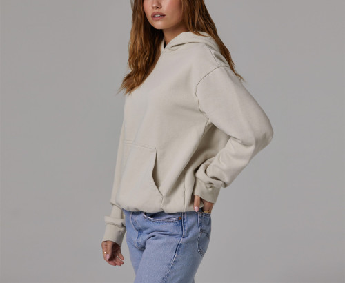 Women's oversized heavyweight cotton hoodies with kangaroo pockets