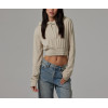 Cotton fleece cropped hoodies blank pullover sweatshirts with hood