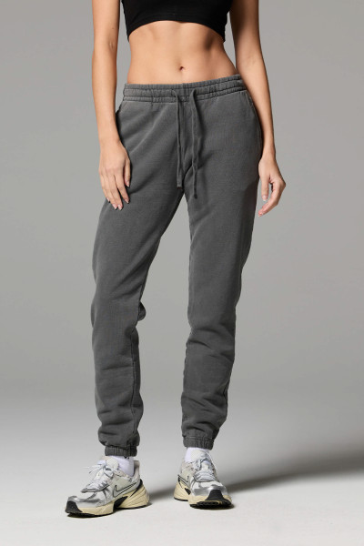 Women's heavyweight cotton fleece joggers with side pockets