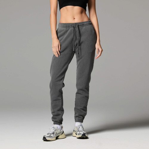 Women's heavyweight cotton fleece joggers with side pockets