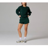 Women's raw hem cotton blend running shorts
