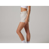 Women's raw edge lightweight shorts 100% cotton running shorts with drawstrings