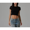 Women's lightweight crop top short sleeve baby tee