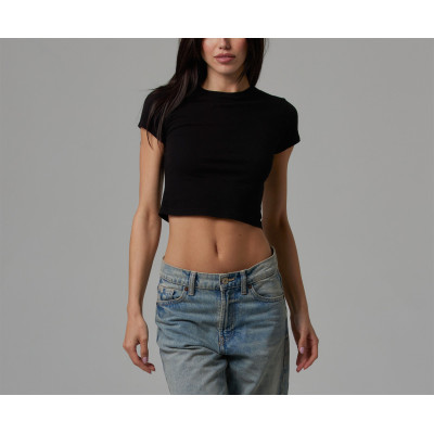 Women's lightweight crop top short sleeve baby tee