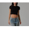 Women's lightweight crop top short sleeve baby tee