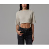 Women's short sleeve crew neck cropped t shirts oversized sports tee