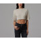 Women's short sleeve crew neck cropped t shirts oversized sports tee