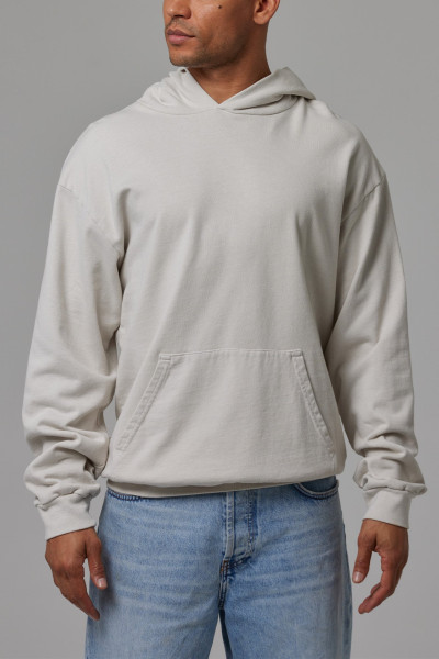 Men's basic style lightweight 100%cotton hoodies with kangaroo pockets