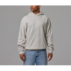 Men's basic style lightweight 100%cotton hoodies with kangaroo pockets