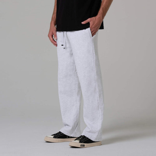 Men's new straight leg sweatpants with side pockets