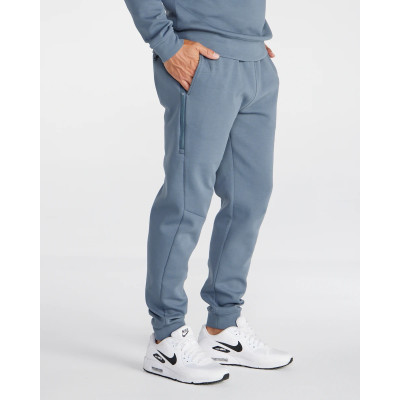 Elastic waist men's cotton joggers with zipper pockets