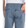 Elastic waist men's cotton joggers with zipper pockets
