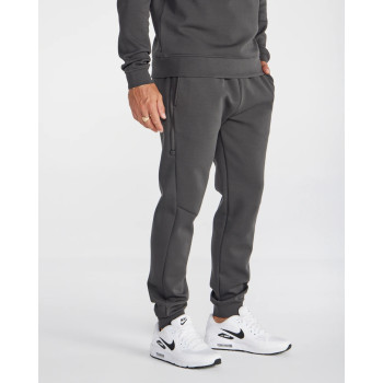 Elastic waist men's cotton joggers with zipper pockets