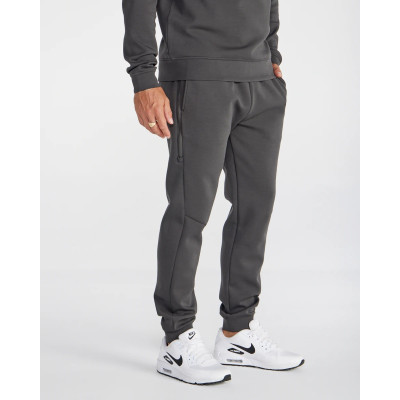 Elastic waist men's cotton joggers with zipper pockets