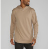 Men's hooded long sleeve shirts regular fit moisture wicking tees