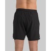 Men's 2 in 1 woven shorts with side pockets adjustable waist running shorts