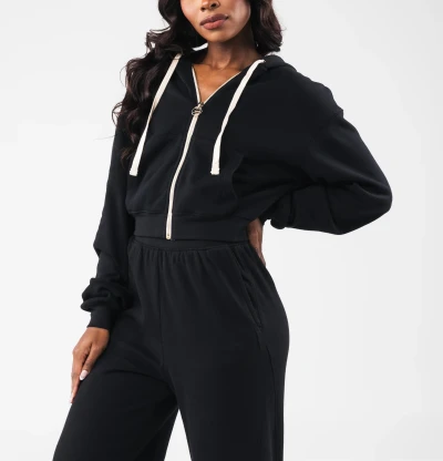 Cotton fleece zip hoodies for women high quality hooded jackets