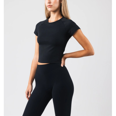 Women's short sleeve baby tee athletic fit sports tees