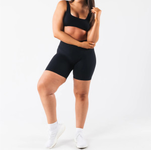 2025 new square neck supportive sports bra high impact fitness bralette with removable paddings