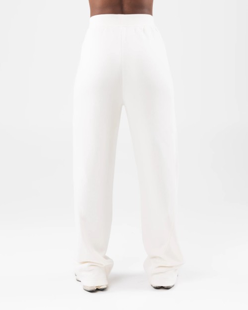 Rib waist flared pants for women cotton fleece bell bottomed sweatpants