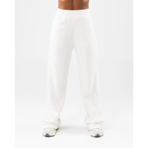 Rib waist flared pants for women cotton fleece bell bottomed sweatpants