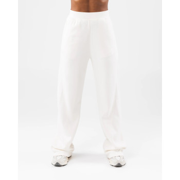 Rib waist flared pants for women cotton fleece bell bottomed sweatpants