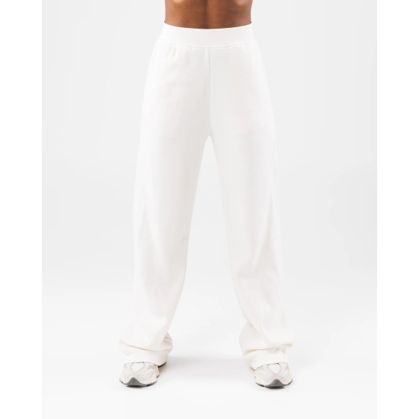 Rib waist flared pants for women cotton fleece bell bottomed sweatpants