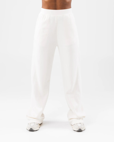 Rib waist flared pants for women cotton fleece bell bottomed sweatpants