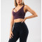 V neck hollow back sports bra with removable padding