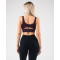 V neck hollow back sports bra with removable padding