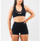 Women's v neck low impact cross back mesh sports bra