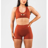 Women's v neck low impact cross back mesh sports bra