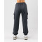 Women's mid rise cotton fleece cargo pants with side pockets