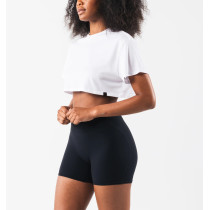 Women's oversized crop tee basic style cotton short sleeve t shirts