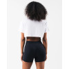 Women's oversized crop tee basic style cotton short sleeve t shirts