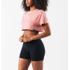 Women's oversized crop tee basic style cotton short sleeve t shirts