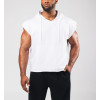 Men's short sleeve cotton hoodies with kangaroo pockets