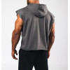 Men's short sleeve cotton hoodies with kangaroo pockets