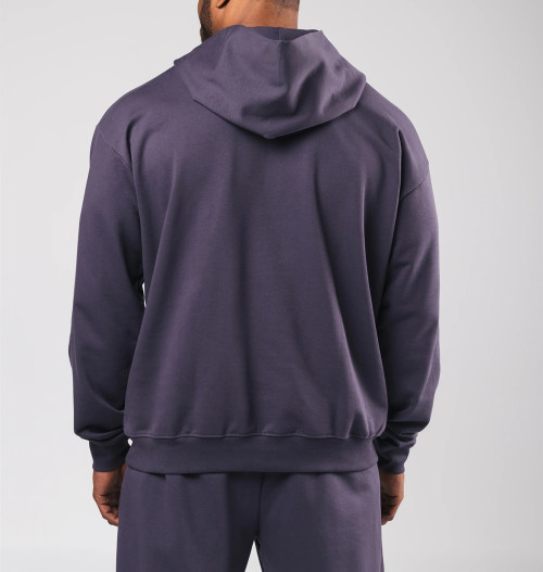 Men's heavyweight pullover hoodies with kangaroo pockets cozy fit cotton fleece sweatshirts