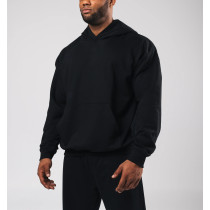 Men's heavyweight pullover hoodies with kangaroo pockets cozy fit cotton fleece sweatshirts